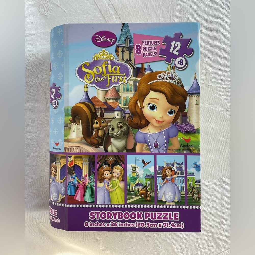 Disney Sofia the First Storybook Jigsaw Puzzle Set 8 Panels 96 Pieces COMPLETE
